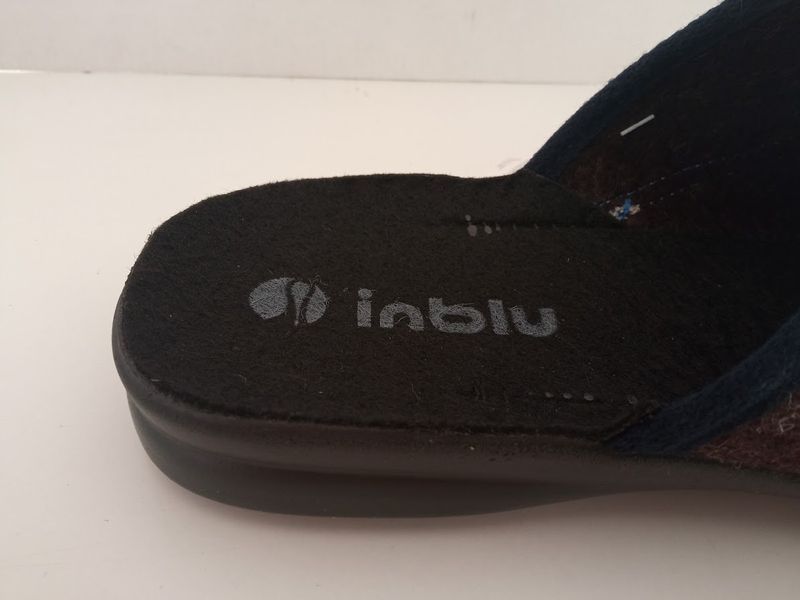Чоловічі домашні капці Inblu &mdash; зручні, теплі та практичні для щоденного комфорту колір СІРО-СИНІЙ OG0000G1 фото